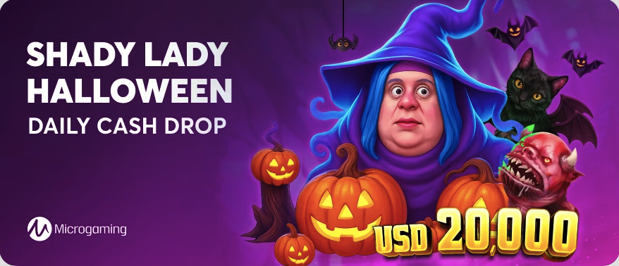 $20K Shady Lady Halloween Daily Cash Drops